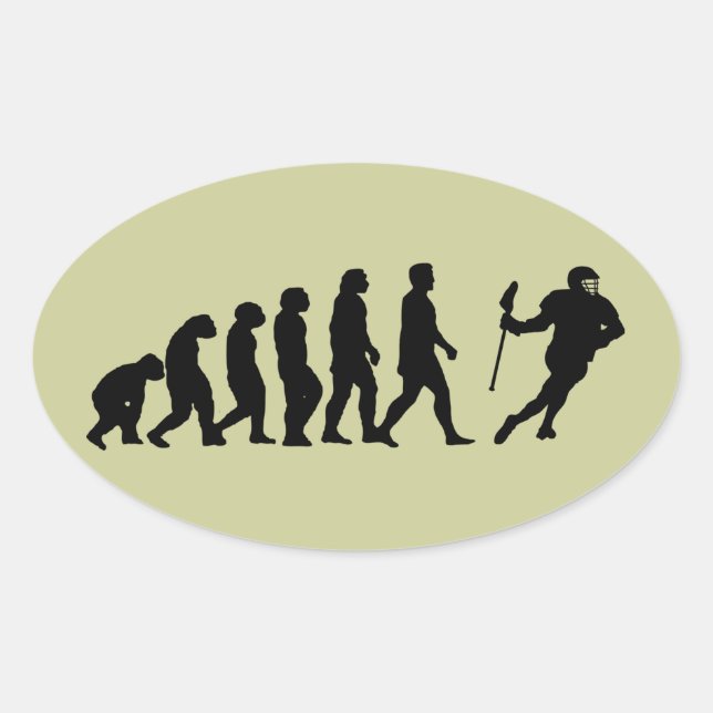 Evolution Oval Sticker (Front)