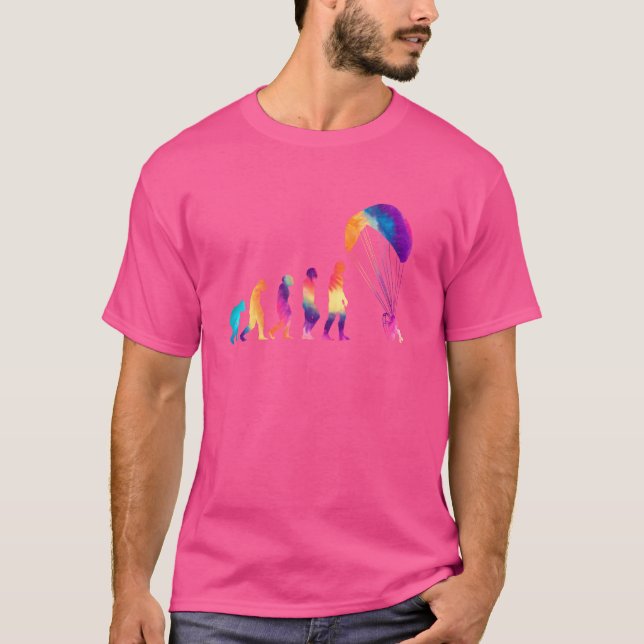 Evolution Paramotor Paragliding Pilot Paramotoring T-Shirt (Front)