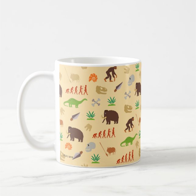 Evolution Pattern Coffee Mug (Left)