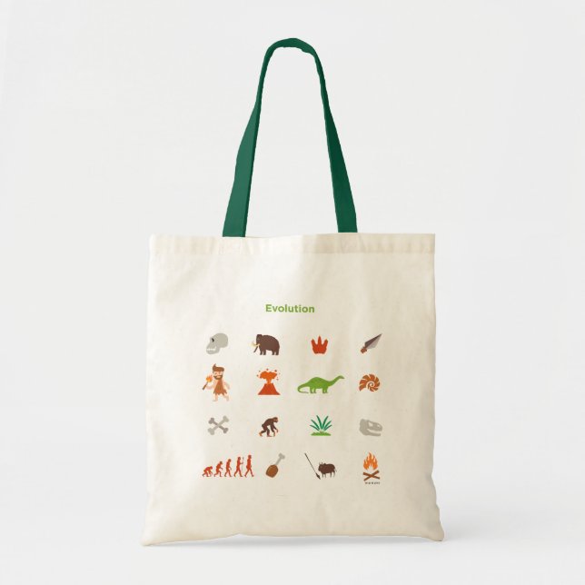 Evolution Pattern Tote Bag (Front)