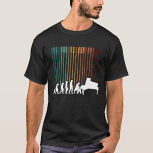 Evolution Piano Musician Keyboard Orchestra T-Shirt