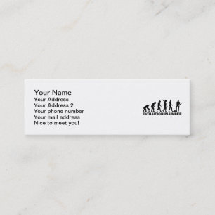 Evolution Plumber Mini Business Card