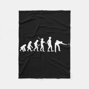 Evolution Pool Funny Pool Player Billiards Player Fleece Blanket