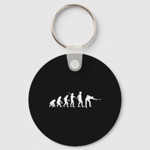 Evolution Pool Funny Pool Player Billiards Player  Keychain