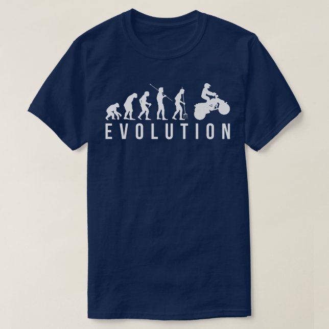 Evolution Quad Bike Rider   T-Shirt (Design Front)