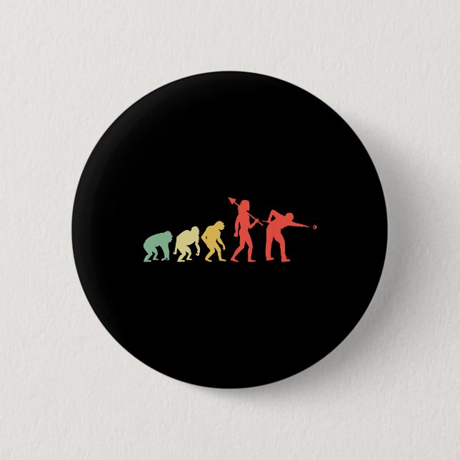 Evolution Rack Pool Billiard Player Billiards Cue  2 Inch Round Button (Front)