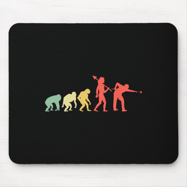 Evolution Rack Pool Billiard Player Billiards Cue  Mouse Pad (Front)