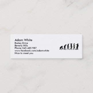 Evolution Rapper singer Mini Business Card