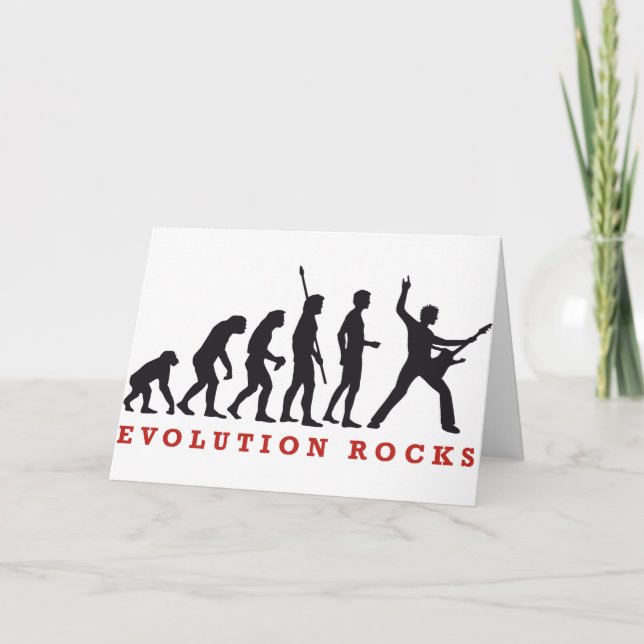 evolution rocks card (Front)