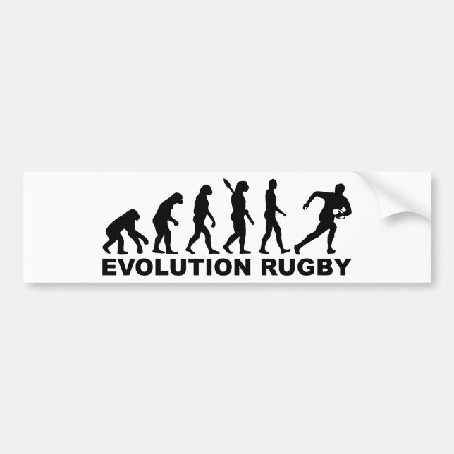 Evolution Rugby Bumper Sticker (Front)