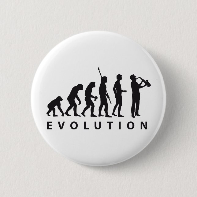 evolution saxophon 2 inch round button (Front)