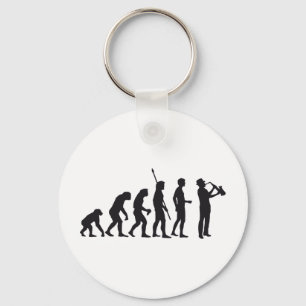 Evolution saxophon keychain
