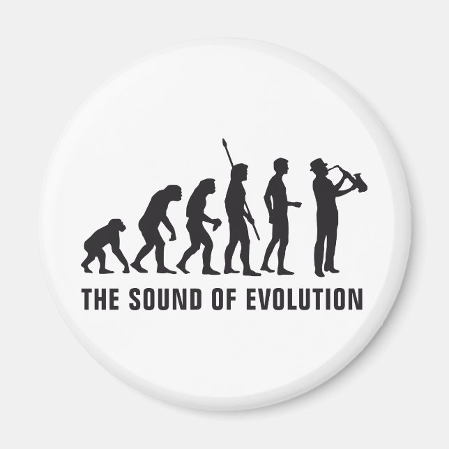 Evolution saxophon magnet (Front)