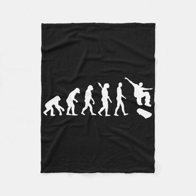 Evolution Skateboarding  Fleece Blanket (Front)