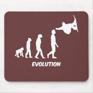 evolution skateboarding mouse pad