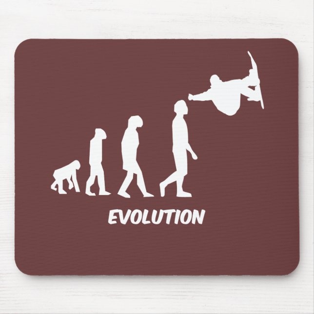 evolution skateboarding mouse pad (Front)