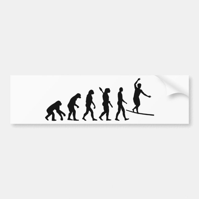 Evolution Slackline Bumper Sticker (Front)