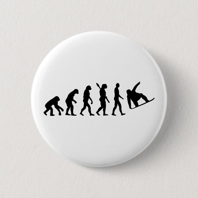 Evolution snowboarding 2 inch round button (Front)