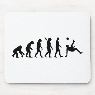 Evolution soccer bicycle kick mouse pad