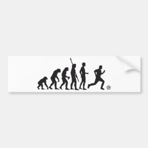 evolution soccer bumper sticker