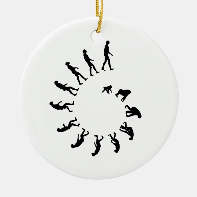 Evolution Spiral Ceramic Ornament (Front)