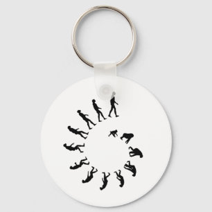 Evolution Spiral Keychain