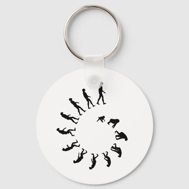 Evolution Spiral Keychain (Front)