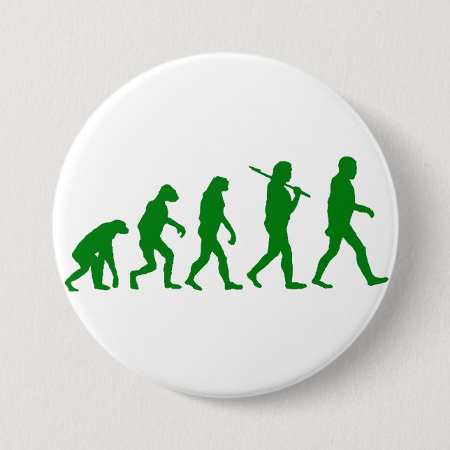 Evolution Standard - Green 3 Inch Round Button (Front)