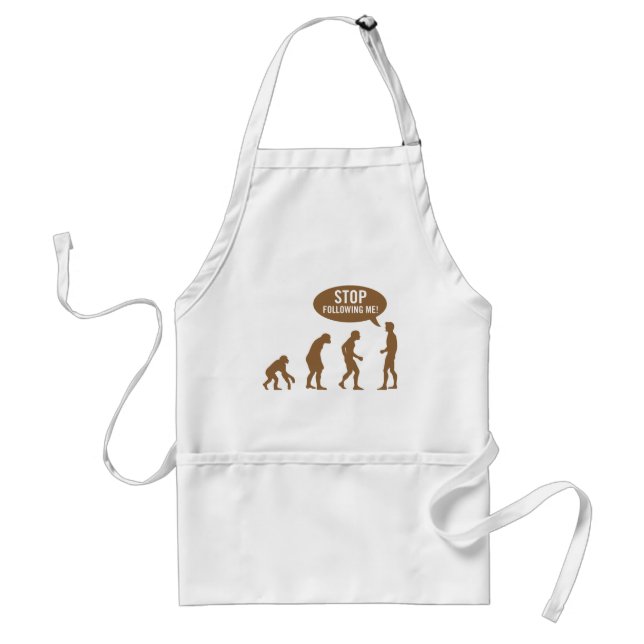 evolution - stop following me! standard apron (Front)
