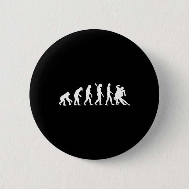 Evolution Tango Dancing  2 Inch Round Button (Front)