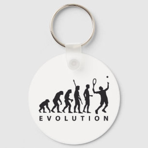 evolution tennis keychain