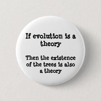 Evolution theory 2 inch round button