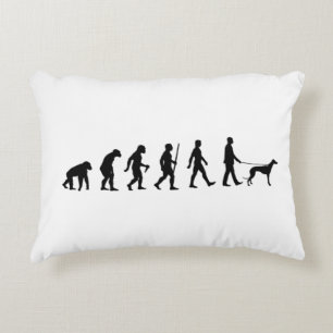 Evolution to Greyhound Owner Accent Pillow