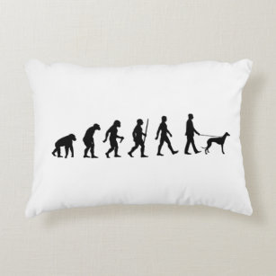 Evolution to Greyhound Owner Accent Pillow