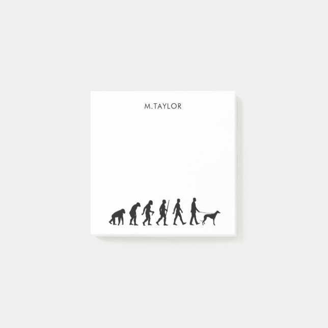 Evolution to Greyhound Owner Post-it Notes (Front)