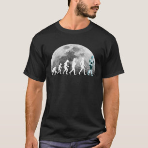 Evolution to Innovation Moonwalk to Robotics Graph T-Shirt