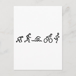 Evolution Tri Postcard