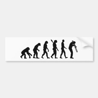Evolution Trombone Bumper Sticker