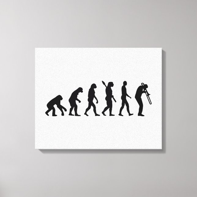 Evolution Trombone Canvas Print (Front)