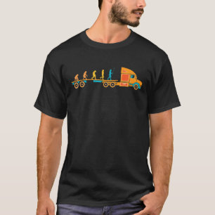 Evolution Truck Drivers Truck Driver Cool Gift T-Shirt