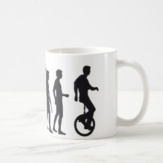 evolution unicycle coffee mug
