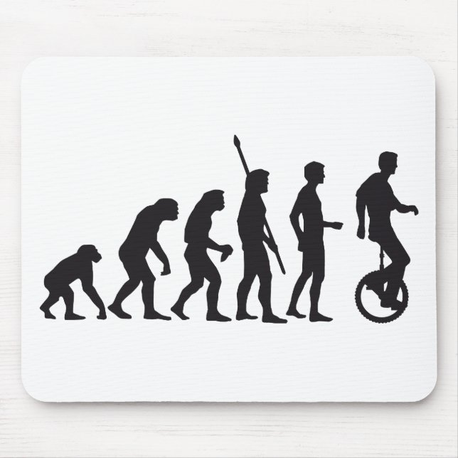 evolution unicycle mouse pad (Front)