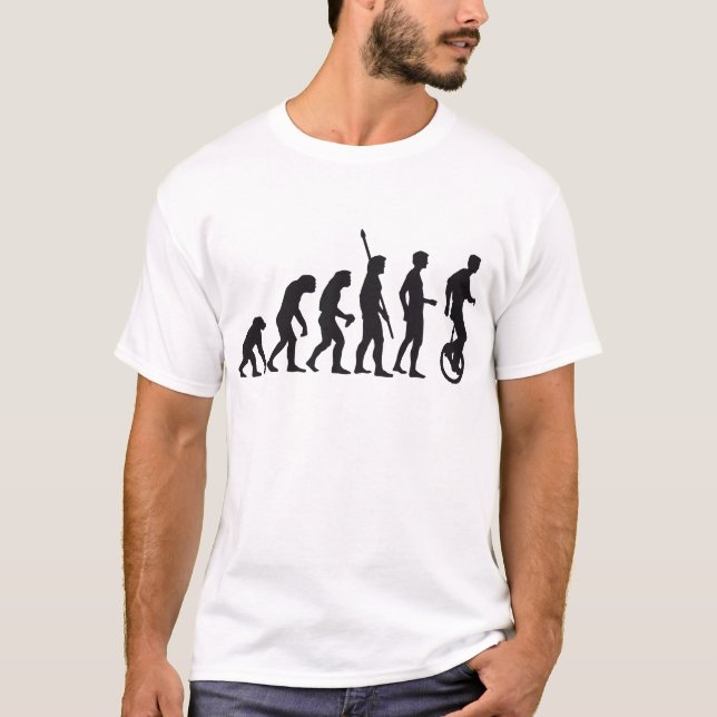evolution unicycle T-Shirt (Front)