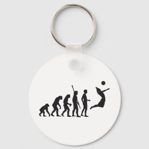evolution volleyball keychain