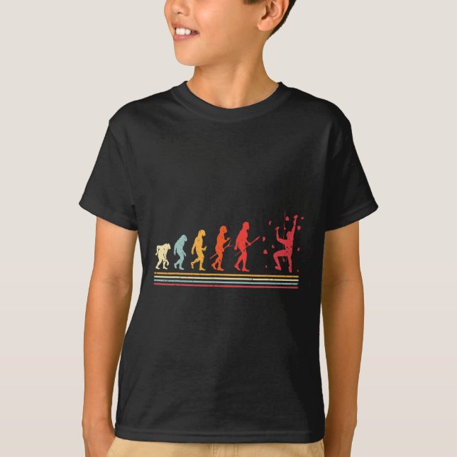 Evolution Wall Climbing Bouldering Indoor Climber  T-Shirt (Front)
