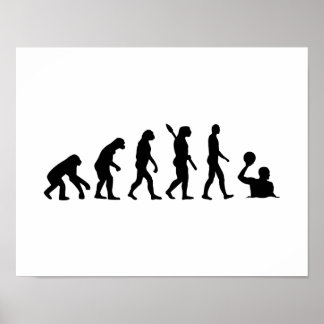 Evolution water polo poster