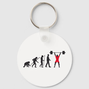evolution weight lifter keychain