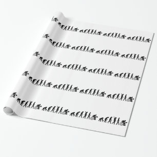 Evolution wheelchair basketball wrapping paper