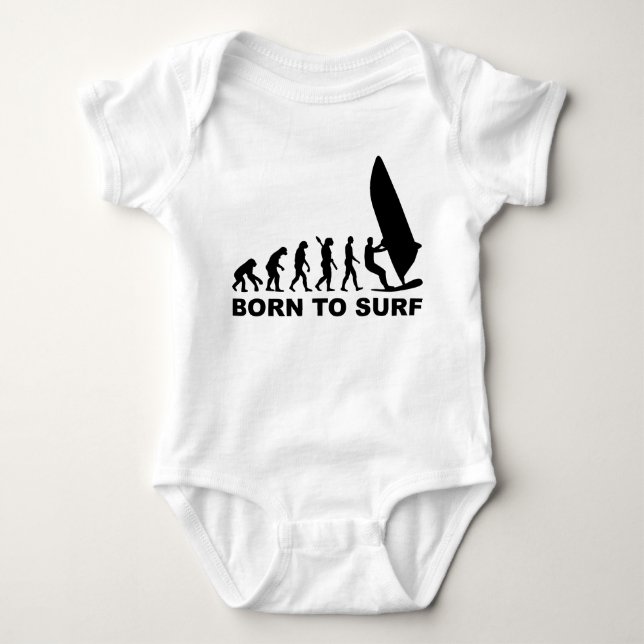 Evolution Windsurfing Born to Surf Baby Bodysuit (Front)