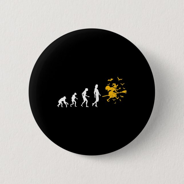 Evolution Witch  2 Inch Round Button (Front)